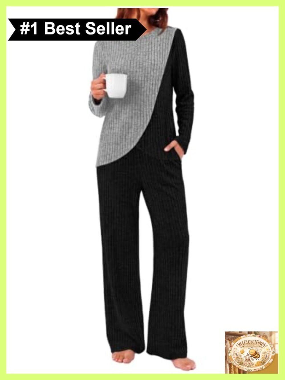 2 Piece Lounge Set Women Pants Shirt Polyester Rayon Spandex Curved Hem